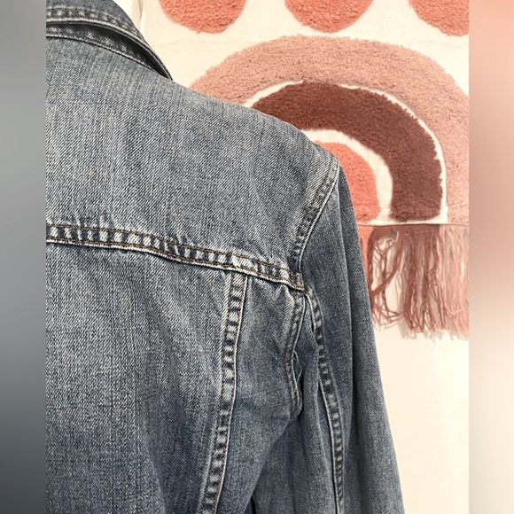 TOPMAN Denim Blue Jean Jacket Lined Size Small/XSmall VGUC - Picture 6 of 9